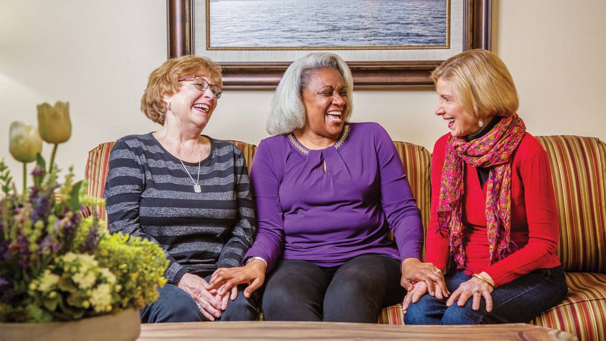 Residents enjoying time together at Paloma Landing