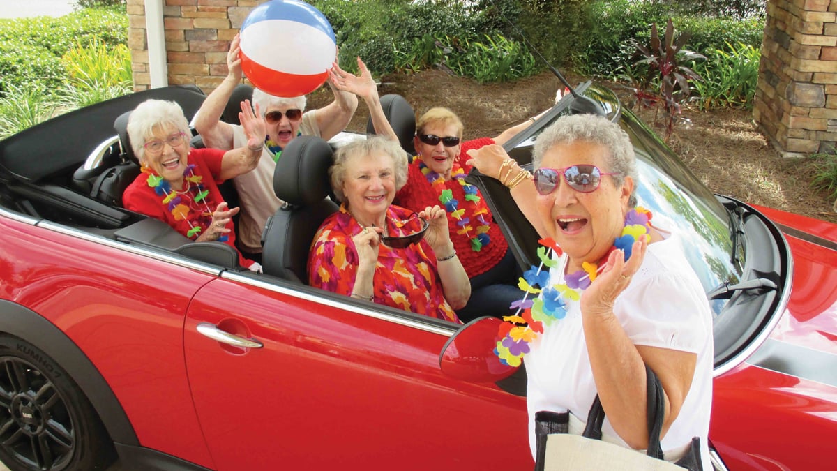 Residents enjoying time together at Paloma Landing